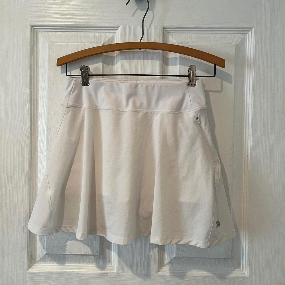 white all in motion tennis skort